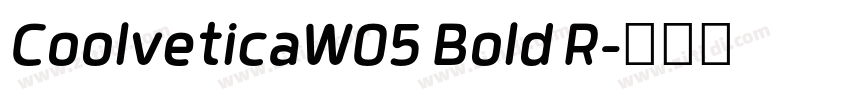 CoolveticaW05 Bold R字体转换 CoolveticaW05 Bold R字体转换